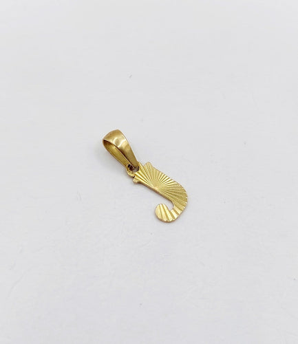 Pendentif Pendentif vintage lettre J en or 18k 58 Facettes A07572