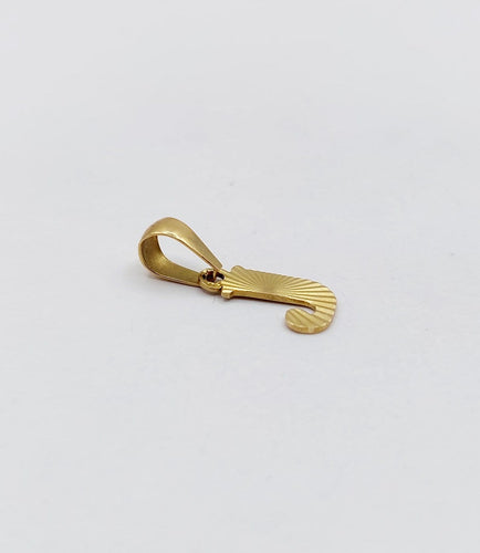 Pendentif Pendentif vintage lettre J en or 18k 58 Facettes A07572