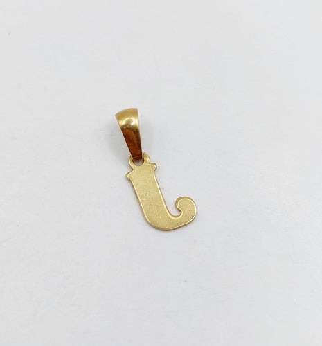 Pendentif Pendentif vintage lettre J en or 18k 58 Facettes A07572