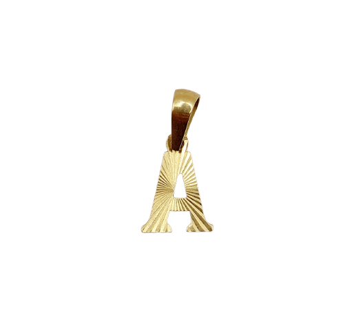 Pendentif Pendentif lettre A vintage en or 18k 58 Facettes A07573