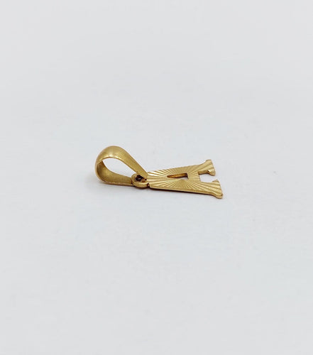 Pendentif Pendentif lettre A vintage en or 18k 58 Facettes A07573