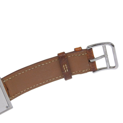 Montre Hermès Belt - Montre quartz en acier inoxydable et cuir 58 Facettes qjvm8vrdfy