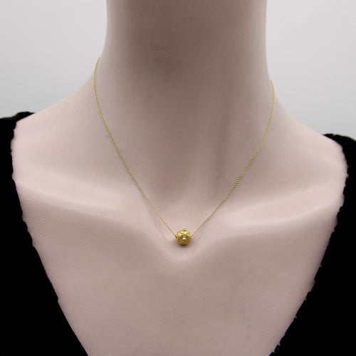 Necklace Etruscan pearl necklace in 21K gold and 14K gold chain 58 Facettes 11162