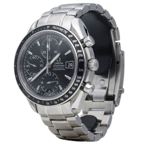 Omega Speedmaster Day-Date – Ocelové chronografové hodinky 