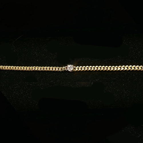 Bracelet Cuban City - Bracelet Cuban Link en or 18K et diamant 58 Facettes GBT1333YG