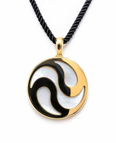 Pendentif BVLGARI Yang - Pendentif tournant en or jaune 18 carats 58 Facettes Bb