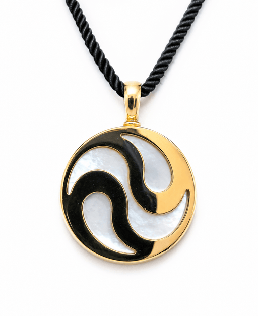 Pendentif BVLGARI Yang - Pendentif tournant en or jaune 18 carats 58 Facettes Bb