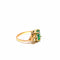Bague 55 Bague en or jaune avec émeraude colombienne et diamants 58 Facettes 50481