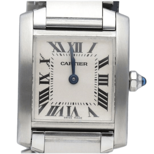 Montre Cartier Tank Française - Montre en acier 58 Facettes MT47329
