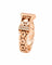 53 Bague ceinture serpent en or rose 18 kt et diamants 58 Facettes c337re