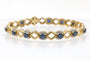 Bracelet Bracelet en or 18 carats, saphirs et diamants 58 Facettes 13436