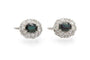Boucles d'oreilles Boucles d'oreilles en or blanc, saphirs et diamants 58 Facettes 13489