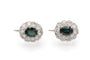 Boucles d'oreilles Boucles d'oreilles en or blanc, saphirs et diamants 58 Facettes 13489