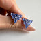 Boucles d'oreilles Eden - Boucles d'oreilles 4,2 ct en or blanc 18K et tanzanites 58 Facettes GER1025TZ