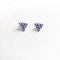Boucles d'oreilles Eden - Boucles d'oreilles 4,2 ct en or blanc 18K et tanzanites 58 Facettes GER1025TZ
