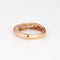 Bague 50 Bague pavée carrée en or rose 14k et saphirs roses 58 Facettes G13034