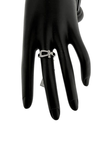 Bague 52 Fred Force 10 - Bague en or blanc et diamants 58 Facettes A1844