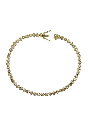 Bracelet Bracelet tennis en or jaune 18 carats et diamants 2,75 ct 58 Facettes BR1572