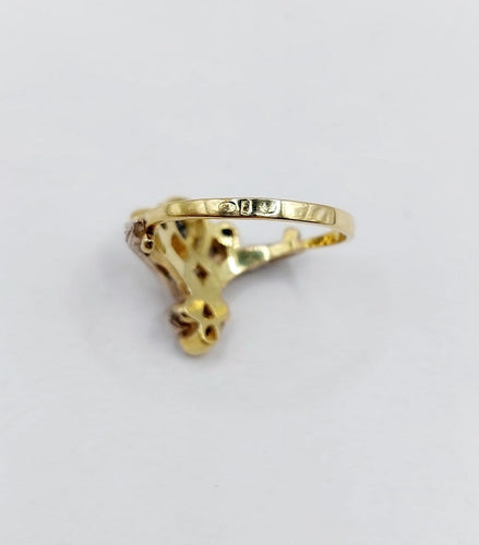 Bague 51 Bague duchesse en or 18k, argent, saphirs et diamants 58 Facettes A07447