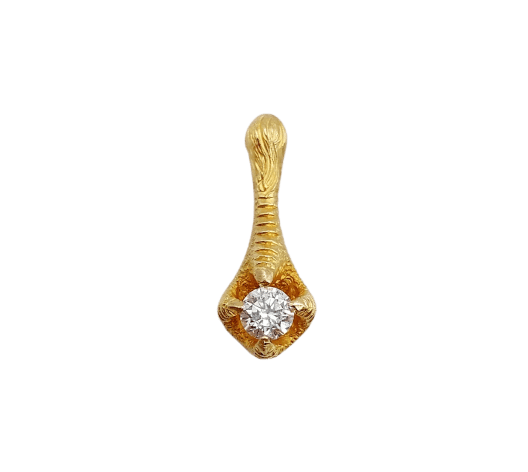 Pendente artiglio d'aquila in oro 18K e diamante 