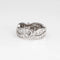 Bague 48 Bague éternité vintage - Alliance en platine 900 et diamants 58 Facettes G13401