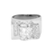 Bague 53 Tank - Bague ancienne en platine et diamants 58 Facettes BgTankptdts
