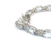 Bracelet Bracelet tennis en or blanc 18 ct avec aigue-marine et diamants 58 Facettes 451/26 D
