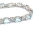 Bracelet Bracelet tennis en or blanc 18 ct avec aigue-marine et diamants 58 Facettes 451/26 D