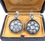 Boucles d'oreilles en or et argent avec diamants taille ancienne 58 Facettes 294/26 I