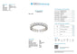 55 Alliance éternité HRD en or blanc 18 carats et diamants 58 Facettes A2085