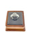 56 Bague halo en or blanc avec diamants naturels certifiée HRD 58 Facettes A2086
