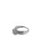 56 Bague halo en or blanc avec diamants naturels certifiée HRD 58 Facettes A2086