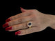 Bague et pendentif en or jaune, diamants et saphirs, certifiés IGI 58 Facettes PA1523