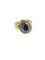 Bague et pendentif en or jaune, diamants et saphirs, certifiés IGI 58 Facettes PA1523