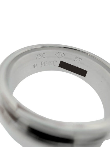 57 Piaget Possession - Bague large en or blanc 18 carats 58 Facettes A2107