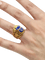 Bague 49 Bague scarabée gravée en émail et or jaune 58 Facettes CV-090