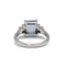 Bague 54 Bague en platine, diamants et saphir Ceylan non chauffé 3,50 ct 58 Facettes SA028