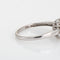 Bague 54 Bague citrine orange et diamants en or blanc 14k, tour de doigt 54 58 Facettes G13476