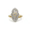 Bague 55 Bague marquise Art déco en or 750 et diamants 58 Facettes SA012