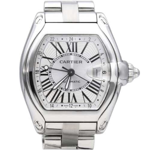 Montre Cartier Roadster GMT - Montre en acier 58 Facettes MT47191