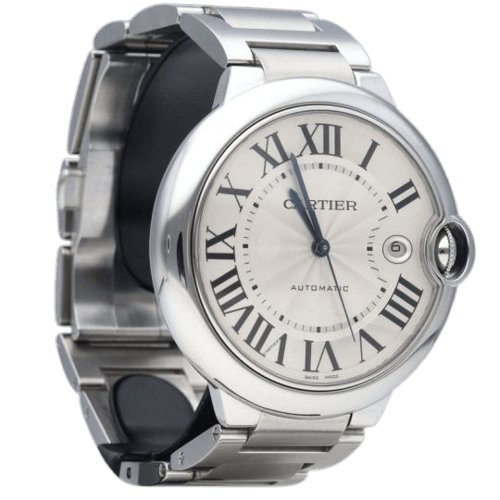 Montre Cartier Ballon Bleu - Montre 42 mm automatique en acier 58 Facettes MT45718
