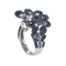 53 Boucheron Héra, Le Paon - Bague en or gris, saphirs et diamants 58 Facettes 58FC61