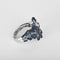 53 Boucheron Héra, Le Paon - Bague en or gris, saphirs et diamants 58 Facettes 58FC61