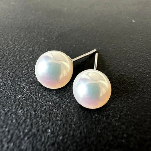 Boucles d'oreilles AITCHES Underwater - Boucles d'oreilles en or blanc et perles Akoya 58 Facettes GER1323WG