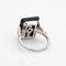 Bague 48 Bague cocktail Art déco en platine 900, rubis, onyx et diamants 58 Facettes G13439