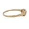 Bague 55 Bague vintage en or jaune 18 kt, émeraude et diamants 58 Facettes AN707 P8 (0969)