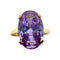 Bague 58 Bague en or jaune 750 avec pierre type améthyste 58 Facettes 330098926