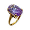 Bague 58 Bague en or jaune 750 avec pierre type améthyste 58 Facettes 330098926