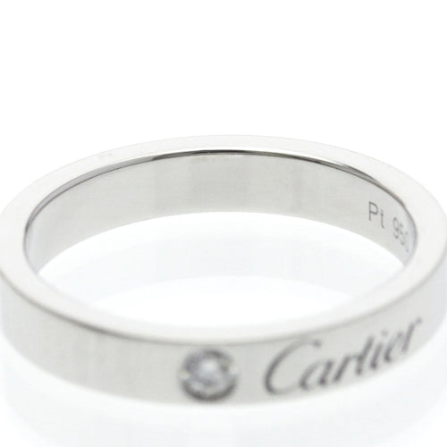 Bague 49 Cartier C de Cartier - Alliance en platine et diamant 58 Facettes zi7eyqkedr