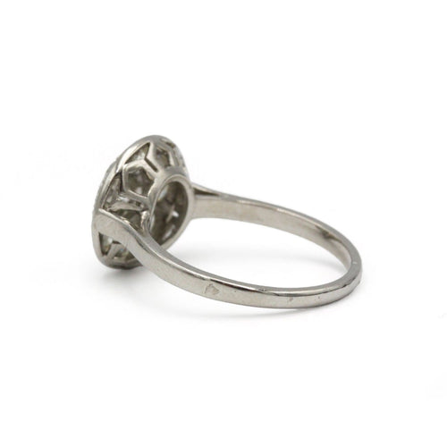 Bague 50 Art déco - Bague en platine 950 et diamants 58 Facettes SA052